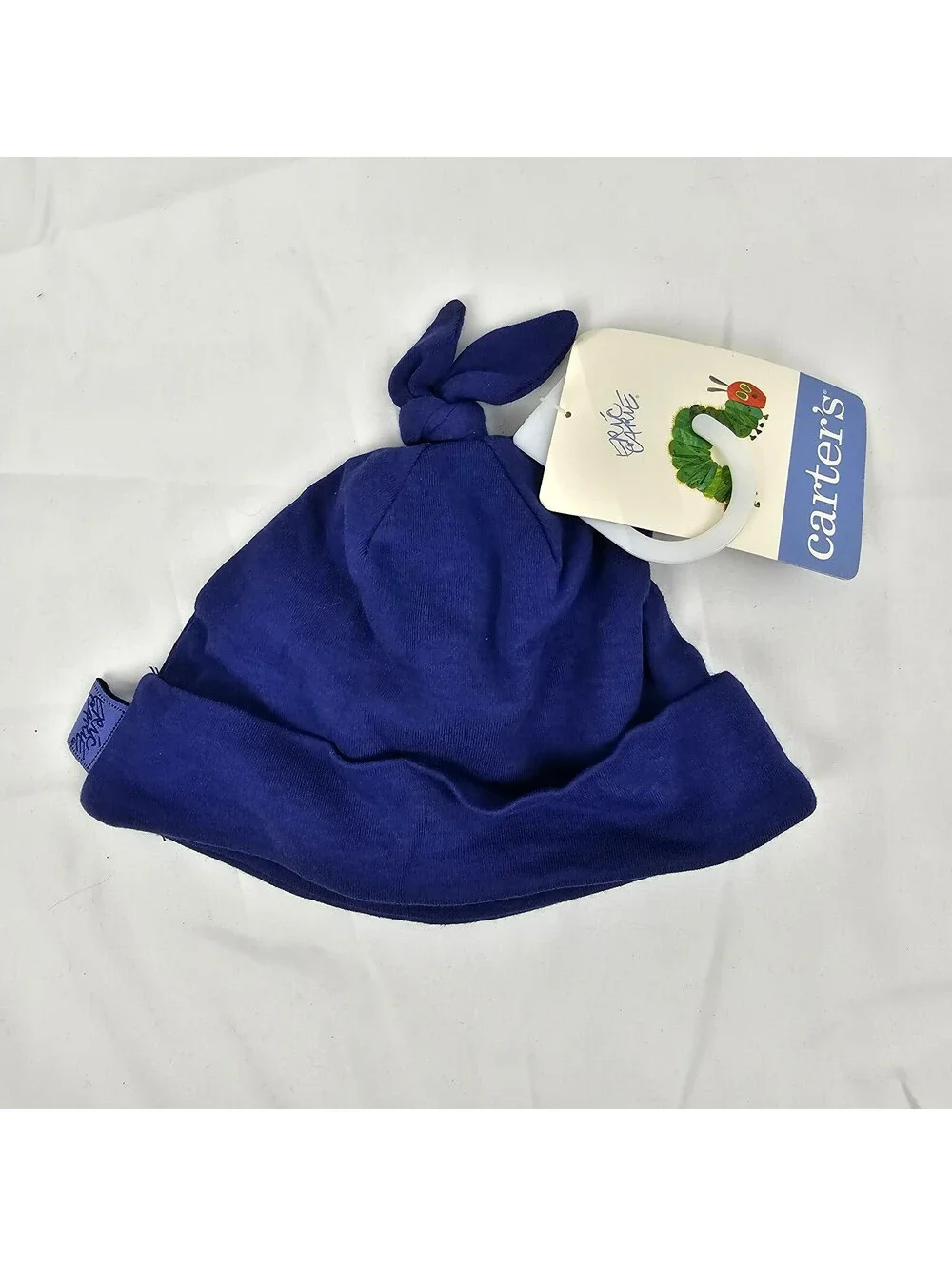 Vintage 2003 Carters The Hungry Caterpillar Baby Boy Hat Cap 3-6 Blue NEW